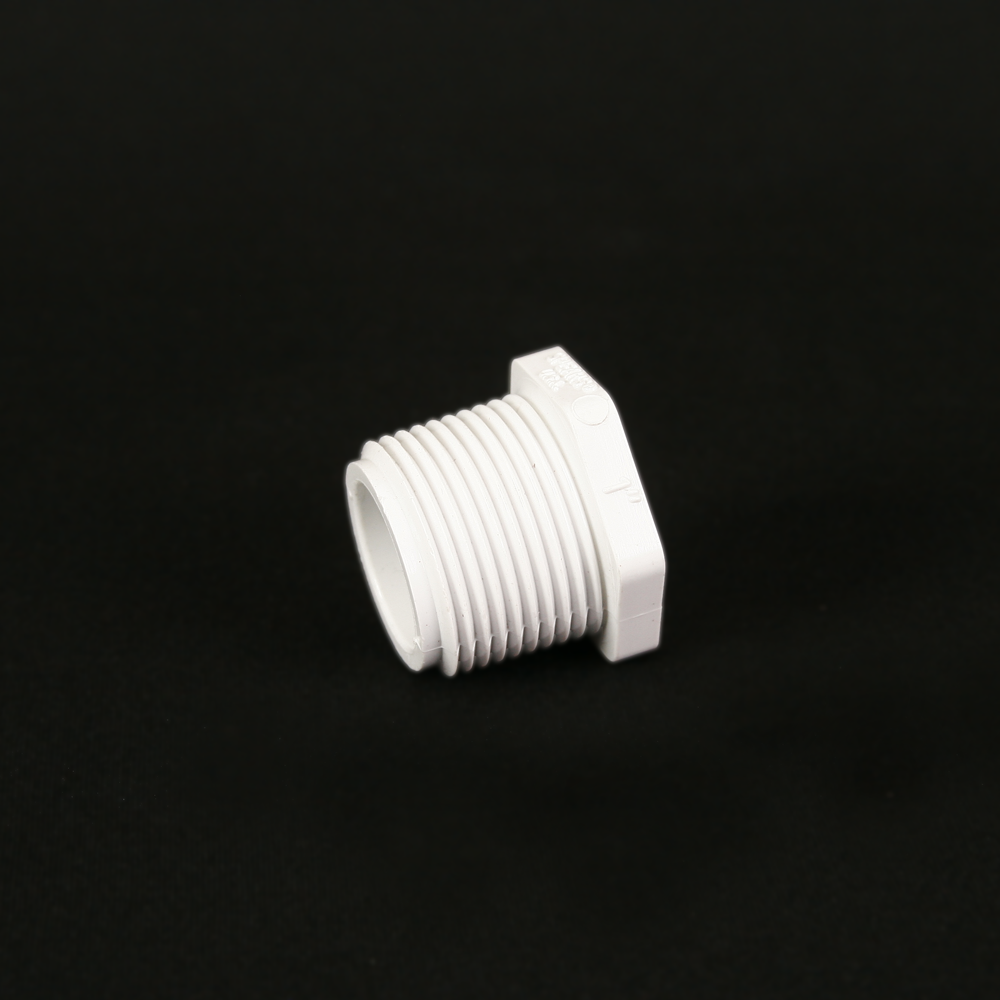 Plug Threaded White Nylon